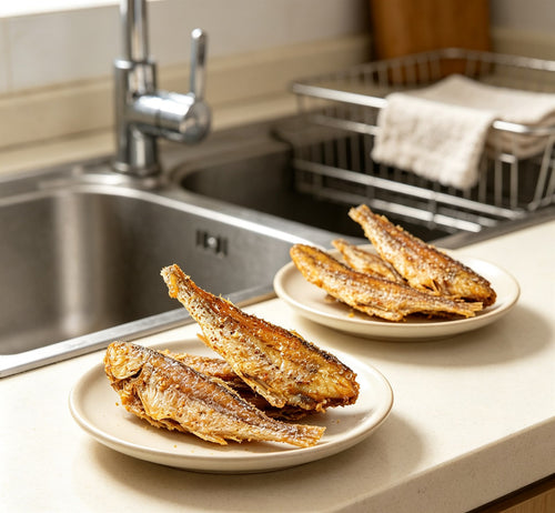 Crispy Pan-Fried Whole Yellow Croaker